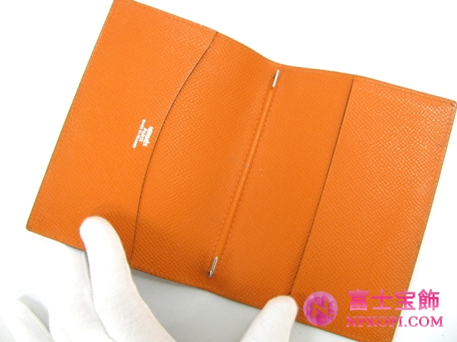 エルメス手帳カバーカラー：レッドHERMES328014